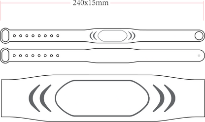 Silicone bracelet (A01)