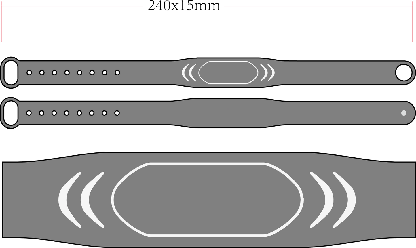 Silicone bracelet (A01)